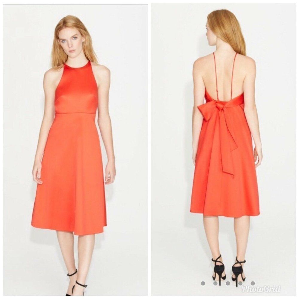 Gorgeous Red Strappy Halston Heritage Mini Dress - 0